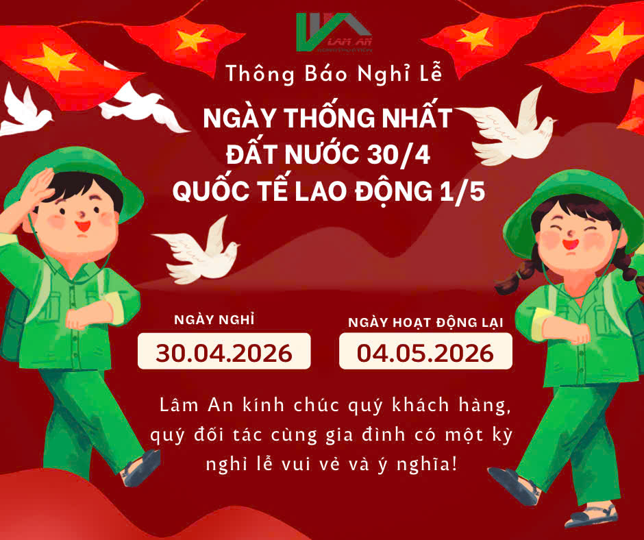 THÔNG BÁO LỊCH NGHỈ LỄ 30/4 - 1/5 NĂM 2026